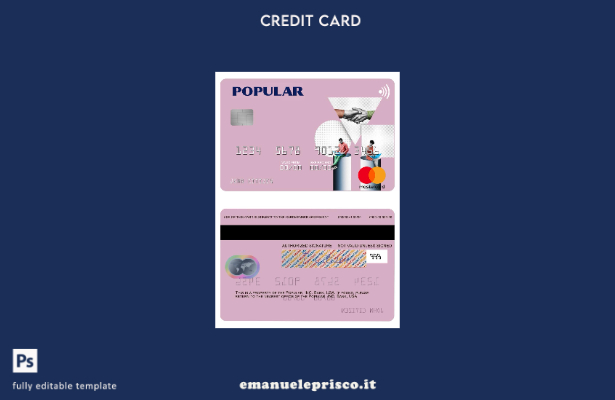 stile verificato Modello di mastercard bancaria USA Popular, Inc.